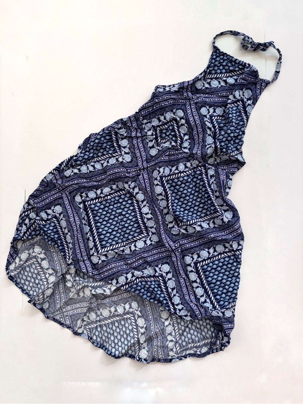 The Children's Place Navy Blue Patterned Halter Sundress